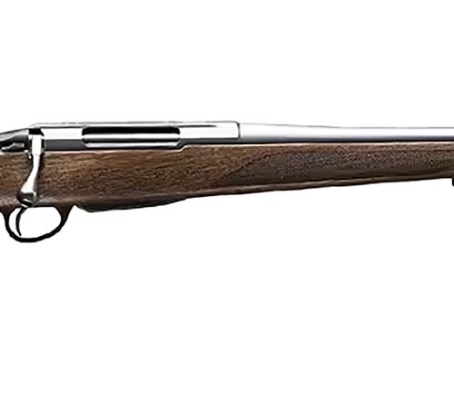 Tikka JRTXA75122MT T3x Hunter Full Size 6.5x55 Swedish 3+1 22.40" Matte Stainless Fluted Threaded Barrel, Matte Drilled & Tapped Stainless Steel Receiver, Fixed Oiled Walnut Wood Stock, Right Hand