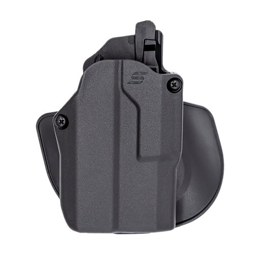 Safariland SOLIS12835A7C3412 Solis ALS OWB Black Fits Glock 19 Compatible w/ TLR 7 Light Left Hand