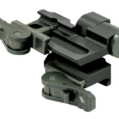 Nocpix AC55 ADM  QR Flip To Side Picatinny Rail Black Anodized Aluminum, Fits Rico Micro/RL252V2/RH252V2