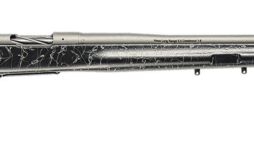 Christensen Arms 8010200201 Mesa Long Range 308 Win 4+1 16.25" Tungsten Gray Cerakote Threaded Barrel & Steel Drilled & Tapped Receiver, Black w/Gray Webbing Adj Cheek Riser Polymer Stock