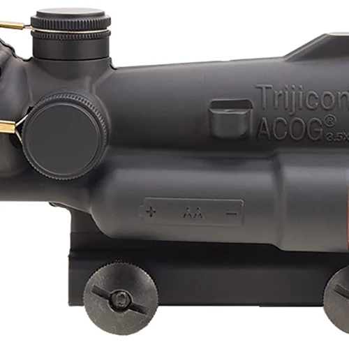 Trijicon 100496 ACOG OD Green 3.5x, 35mm 30mm-35mm Tube Illuminated Green LED Crosshair .223/5.56 BDC Reticle