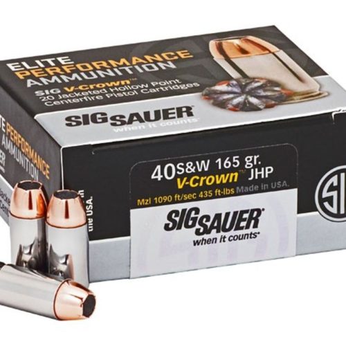 SIG 40SW 165GR V-CROWN 20RD