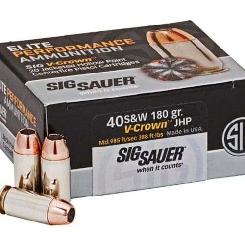 SIG 40SW 180GR V-CROWN 20RD