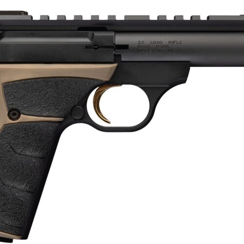 BROWNING BUCK MARK FIELD TGT MICRO 22LR 4.4IN BARREL 10RD FDE TB OR UFX GRIPS 051614490