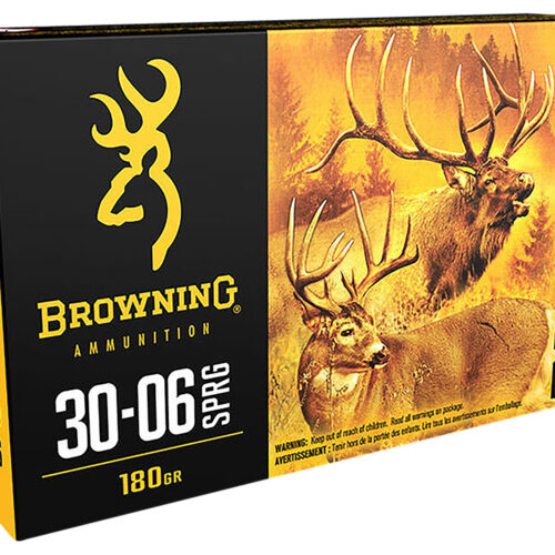 Browning Ammo B192430061 BXS Copper Expansion 30-06Springfield 180gr Lead Free Solid Expansion Polymer Tip 20 Per Box/10 Case