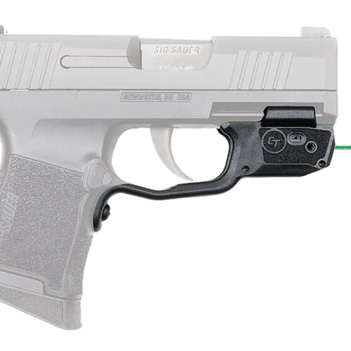 Crimson Trace 0181601 Laserguard  Fits Sig P365/P365XL/P365SAS, Green Laser Black Polymer Trigger Guard Mount