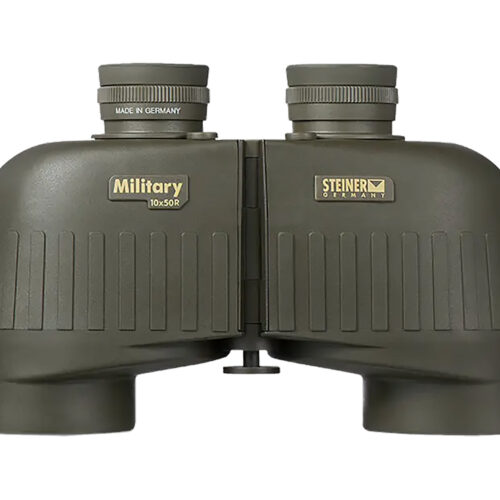 Steiner 2663 M1050 Laser Protection Filter 10x50mm SUMR Military Ranging Reticle Floating Prism Sports-Auto Focus, OD Green Makrolon w/Rubber Armor