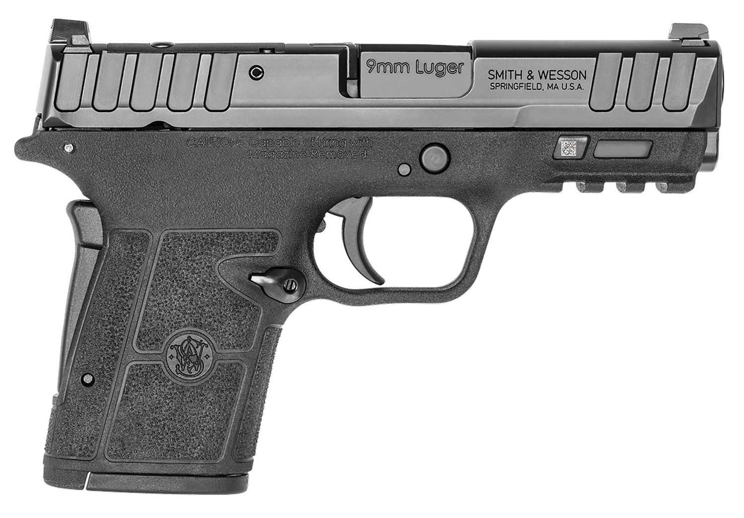 Smith & Wesson 13592 Equalizer 9mm Luger 15+1 3.68" Black Armornite Stainless Steel Barrel & Optic Ready/Serrated Steel Slide, Black Polymer Frame w/Picatinny Rail, Black Textured Polymer Grips