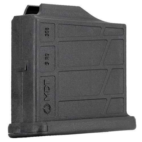 Mdt Sporting Goods Inc 105026BLK AICS Magazine  5rd Extended 6.5 Creedmoor/308 Win Short Action Black Polymer