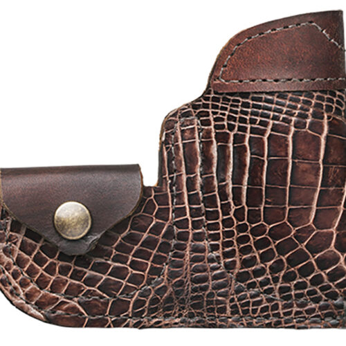 Inside Pant Brown Gator Skin Holster