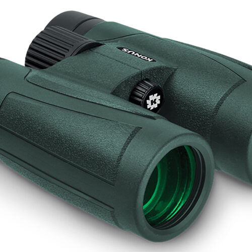 Konus 2273 Regent-HD  10x42 W.A. BaK-4 Roof Prism Center Focus Black Rubber Armor