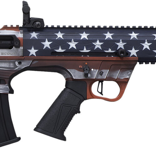 Citadel FRPS1218USA Pup Scout  12 Gauge Semi-Auto 3" 5+1 18.50" Steel Barrel, USA Flag Picatinny Rail Aluminum Receiver, Picatinny Handguards, Adj Cheek Riser Synthetic Stock, Black Polymer Grip