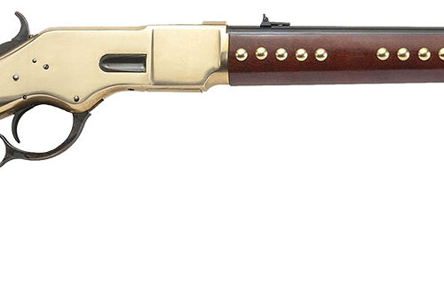 Cimarron CA228G19 1866 Pawnee Carbine 45 Colt 10+1 19" Blued Steel Barrel, Brass Receiver, Fixed Wood Stock