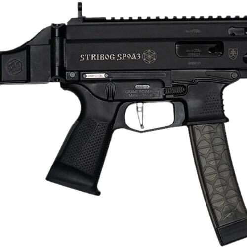 Grand Power 850003223117 Stribog SP9A3 9mm Luger 30+1 Black SB Tactical Brace