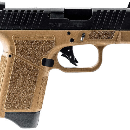 Gforce Arms GF932512FB Rapture  Sub-Compact Frame 9mm Luger 12+1 3.25" Black Steel Barrel, Black Steel Optic Cut/Serrated Slide, Flat Dark Earth Cerakote Polymer Frame, Shield RMSc/RMR Footprint
