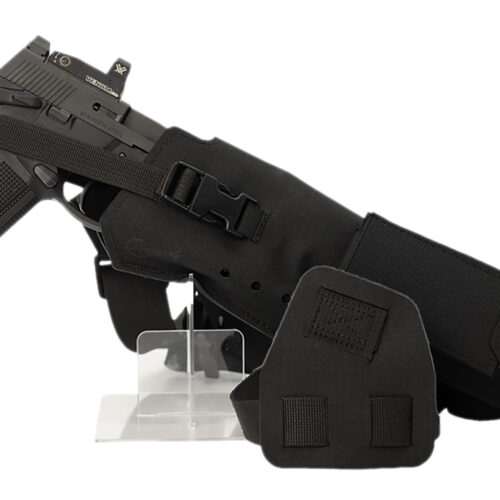 Cole-tac VWX102 Varmint Wrangler XL Pistol Holder Chest Black Left Hand