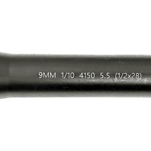 Lead & Steel Llc LS9MM5.5-28 AR9 9mm Straight Profile Black Nitride Chrome Moly Vanadium