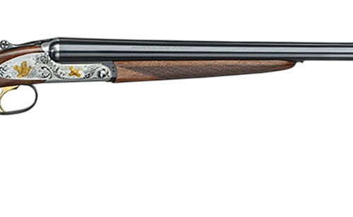 F.A.I.R. FRISSL2028 Iside Select 20 Gauge Break Open 2rd 28" Black Side By Side Barrel, Polished Silver w/Gold Inlay Receiver, English Style Oiled Walnut Stock, Technichoke XP50 Choke System