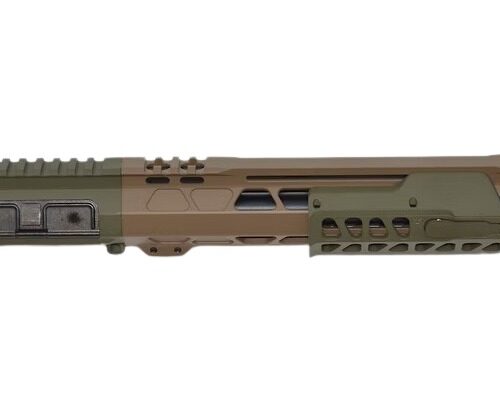 Bilson Arms P7UFSFG10R1 BA-15FCP 338 ARC 10+1 12.50" Threaded Barrel, Flat Dark Earth/Sniper Green Cerakote Aluminum Receiver w/Picatinny Rail, M-LOK Handguard