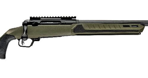 Savage Arms 32631 110 Core Predator Full Size 5.56 NATO 10+1 22" Medium Heavy Fluted Barrel, Arca Rail Forend, Hunter Green AccuStock w/AccuFit V2 Synthetic Stock, Left Hand