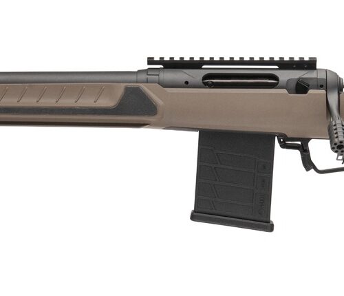 Savage Arms 32685 110 Core Tactical Full Size 6mm ARC 10+1 18" Medium Heavy Fluted Barrel, Arca Rail Forend, Coyote Tan AccuStock w/AccuFit V2 Synthetic Stock, Left Hand