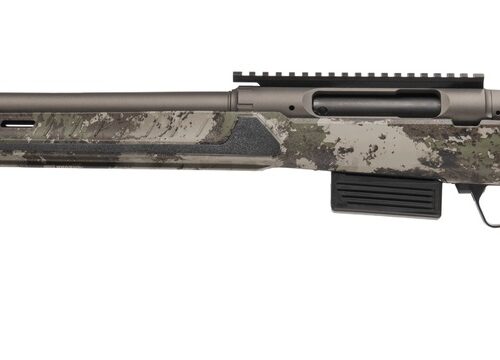 Savage Arms 32806 220 Harvester Full Size 20 Gauge Bolt 2rd 22" Slug Barrel, AccuStock w/AccuFit V2 Savage Woodland Camo Synthetic Stock, Left Hand