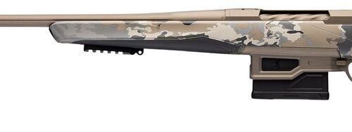 Browning 036127294 X-Bolt 2 Speed LR Full Size 6.5 PRC 5+1 26" Smoked Bronze Cerakote Fluted & Steel Drilled & Tapped Receiver, Picatinny Rail Forend, Ovix Camo w/Black Overmold Adj Comb & LOP Synthet