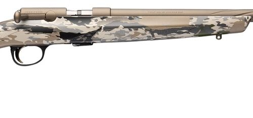 Browning 025260202 T-Bolt Speed 22 LR 10+1 22" Smoked Bronze Cerakote Spiral Fluted Threaded Barrel, Smoked Bronze Cerakote Steel Drilled & Tapped Receiver, Ovix Camo Fixed Synthetic Stock, Right Hand