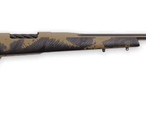 Weatherby MAX01N338WR6B Mark V Apex 338 WBY RPM 4+1 24" Graphite Black & Tan Cerakote Fluted Threaded Barrel, Tan Cerakote Steel Drilled & Tapped Receiver, Carbon Fiber w/Brown & Tan Sponge Accents Fi