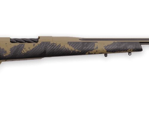 Weatherby MAX01N222RR6B Mark V Apex 22-250 Rem 4+1 24" + 2"Coyote Tan/Graphite Black Cerakote Fluted Threaded Barrel, Coyote Tan Cerakote Steel Drilled & Tapped Receiver, Tan/Brown Sponge Accents Fixe