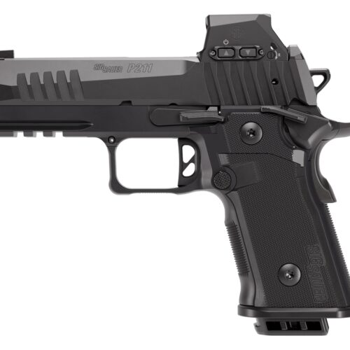 Sig Sauer 211CA9GT4RXSL P211 GT4 w/Optic Carry 9mm Luger 21+1 4.20" Black Barrel, Black Nitron Stainless Steel Serrated w/Optic Slide & Stainless Steel Frame w/Beavertail & Picatinny Rail, G10 Grip Pa