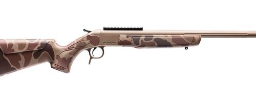 CVA CR4446D Cascade Takedown 300 Blackout 1rd 20" Flat Dark Earth Cerakote Stainless Steel Threaded Barrel & Receiver w/Picatinny Rail, Duck Camo Synthetic Stock