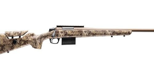 CVA CR4058 Cascade Varmint Hunter 25 Creedmoor 10+1 20" Flat Dark Earth Cerakote Threaded Barrel & Receiver w/Picatinny Rail, Krytek Highlander Adj Comb & LOP Synthetic Stock
