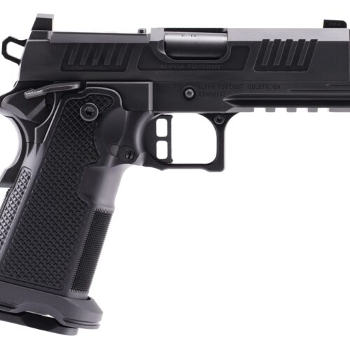 Alpha Foxtrot AA47X1QIG-XDBK19 AF1911 Romulus 9mm Luger 20+1 3.50" Black DLC Stainless Steel Threaded Compensated Barrel, Optic Ready/Serrated Slide & Frame w/Beavertail & Picatinny Rail, Aluminum Gri