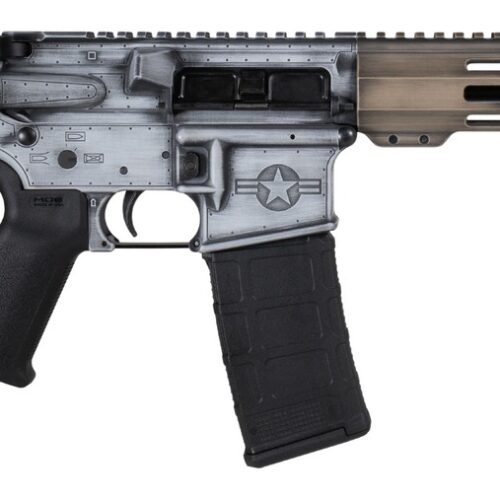 Shark Coast Tactical SCC07534WHOG-P Warthog 5.56 NATO 30+1 10.50" Black Nitride Threaded Barrel, Aluminum Receiver w/Picatinny Rail, M-LOK Handguard, Polymer SB Tactical SBA3 Brace, Magpul MOE Grip, R