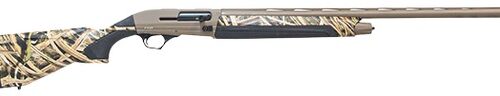Pointer FT21FDESGB20 Field Tek FT21 Semi-Auto 3" 5+1 28" Flat Dark Earth Cerakote Vent Rib Barrel & Aluminum Receiver, Fixed Mossy Oak Shadow Grass Blades Synthetic Stock