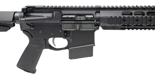 Dpms Panther Arms DP51655225433 Kitty Kat S9 338 ARC 8" Black Nitride Heavy Threaded Barrel, Black Hardcoat Anodize Aluminum Receiver w/Picatinny Rail, DPMS Quad Rail Handguard, Black Polymer SB Tacti