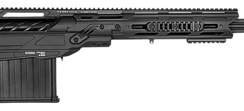 Cadex Inc CDX50DUAL5029BR40I2J5N CDX-50 Tremor 50 BMG 5+1 29" Black DLC Match Grade Threaded Barrel, Black DLC Aluminum Receiver w/Picatinny Rail, Adjustable Folding Hybrid Tan Stock, Black Polymer Gr