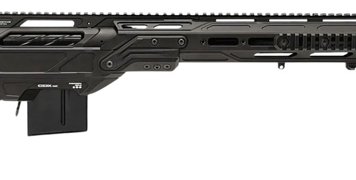 Cadex Inc CDXMCKRKN33827BR30I2D3 CDX-MC Kraken 338 Lapua Mag 5+1 27" Black DLC Match Grade Threaded Barrel, Black DLC Receiver w/Picatinny Rail, M-LOK Handguard, Black Adjustable Folding Buttstock, Bl