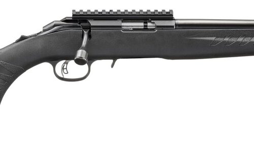 Ruger 8392 American 22 WMR 9+1 16.10" Satin Blued Threaded Barrel, Satin Blued Alloy Steel Receiver w/Picatinny Rail, Black Adj LOP Synthetic Stock