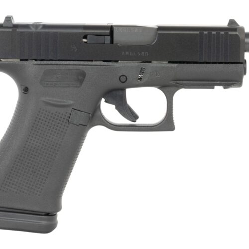 Glock UX4350201FRMOSTB G43X  9mm Luger 10+1 3.41" Black Threaded Barrel, Black Steel Optic Ready/Serrated Slide, Black Polymer Frame w/Accessory Rail, Ambidextrous