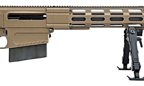 HM Defense HM50MAX50BMGFDE HM50 Max 50 BMG 10+1 29.25" Black Match Grade Threaded Barrel, FDE Cerakote Aluminum Receiver w/Picatinny Rail, M-LOK Handguard, Picatinny Rail/Arca Rail Forend, Adj Cheekpi