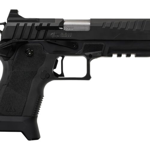 Oa Defense 2311 Full Size 9mm Luger 17+1 5" Stainless Barrel, Black Steel Optic Ready/Serrated Slide, Black Aluminum Frame w/Picatinny Rail, Black Polymer Grip, Ambidextrous