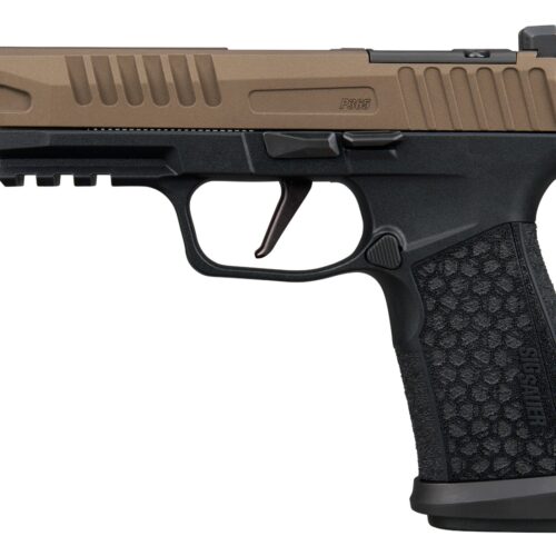 Sig Sauer 365XF9FBZXR3 P365 Fuse 9mm Luger 21+1 4.30" Black DLC Bronze Cerakote w/Freedom Engraving Stainless Steel Optic Ready/Serrated Slide, Black Stainless Steel Frame w/Beavertail & Picatinny Rai