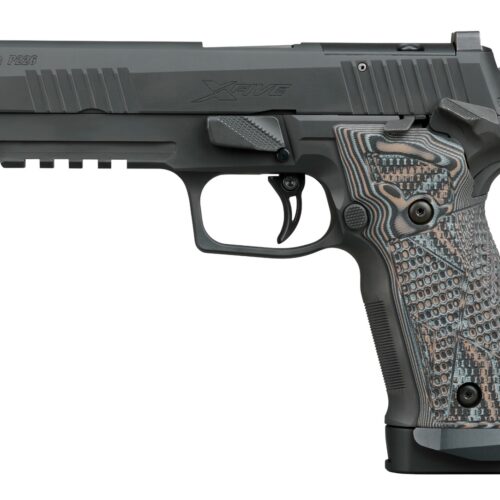 Sig Sauer 226X59XTMSAO P226 XFive Extreme Full Size 9mm Luger 10+1 5" Bull Barrel, Black Nitron Stainless Steel Optic Ready/Serrated Slide & Frame w/Beavertail & Picatinny Rail, Custom Hogue G10 Piran
