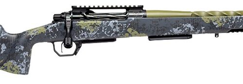 Horizon Firearms HRF-VE2-25CM-22R Venatic 2 25 Creedmoor 22" Sage Green Spiral Fluted Threaded Barrel, Black DLC Receiver w/Picatinny Rail, Arca Rail Forend, Artic Moss Iota EKO X Carbon Fiber Stock