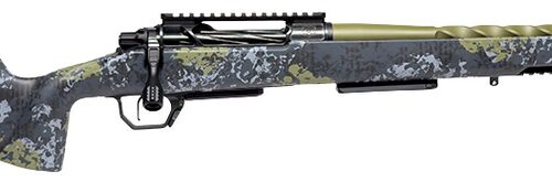 Horizon Firearms HRF-VE2-7MBC-22R Venatic 2 7mm BC 22" Sage Green Spiral Fluted Threaded Barrel, Black DLC Receiver w/Picatinny Rail, Arca Rail Forend, Artic Moss Iota EKO X Carbon Fiber Stock