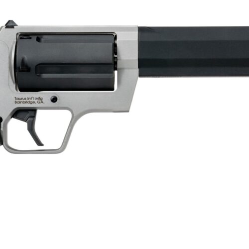 Taurus 2-JUDGE65 Judge  45 Long Colt/410 Gauge 5 Shot 6.50" Stainless Steel Barrel & Frame, Black Stainless Steel Cylinder, Black Rubber Grip, Transfer Bar Safety