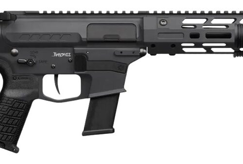 CMMG 45AEA70-AB Zeroed Banshee MkG 45 ACP 13+1 6.50" Black Nitride Threaded Barrel, Black Armor Cerakote Aluminum Receiver w/Picatinny Rail, M-LOK Handguard, Black Polymer CMMG RipBrace, CMMG Zeroed G