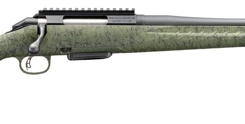 Glenfield 52008 Model A  Full Size 223 Rem 5+1 20" Matte Black Threaded Barrel, Matte Black Alloy Steel Receiver w/Picatinny Rail, Moss Green Splatter Fixed Synthetic Stock, Right Hand